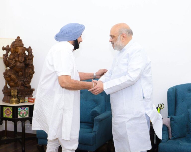 Capt Amarinder Singh Meets Amit Shah, JP Nadda; Discusses Key Punjab Issues
