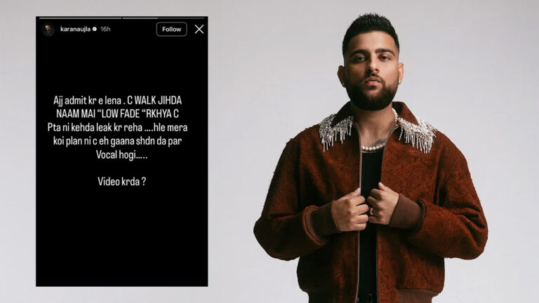 Karan Aujla Breaks Silence After ‘Low Fade’ Song Leak, Asks Fans About Official Video