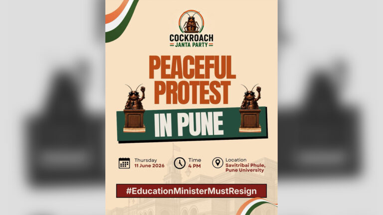 “Cockroach Protest” June 11 Call In Pune Targets Education Minister Dharmendra Pradhan Over Alleged Neglect Of Education Issues